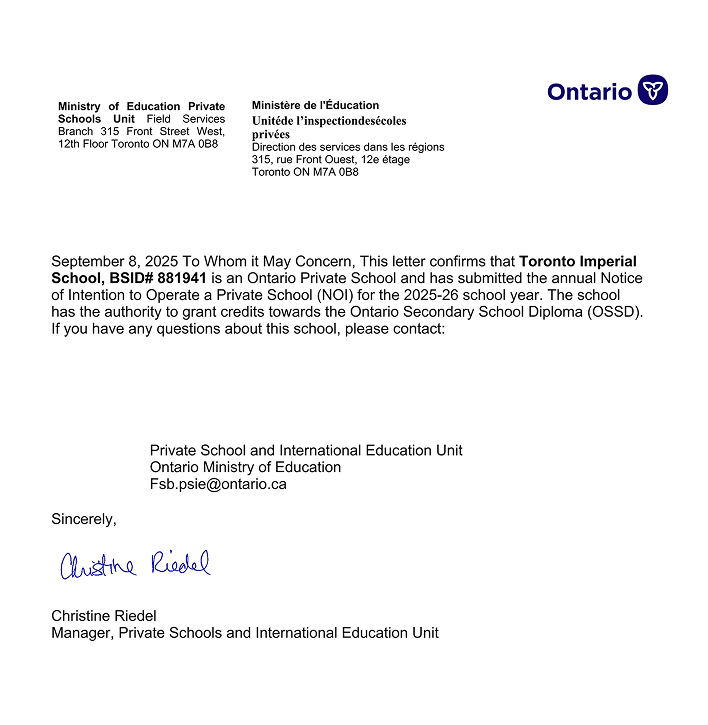 A Canadian<br />Education — Official and Recognized
